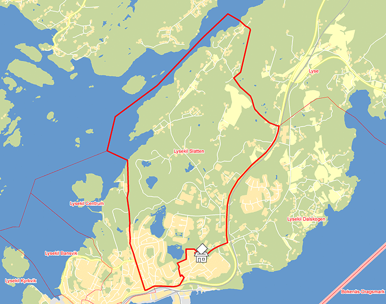 Karta över Lysekil Slätten