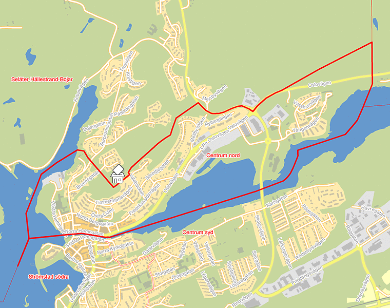 Karta över Centrum nord