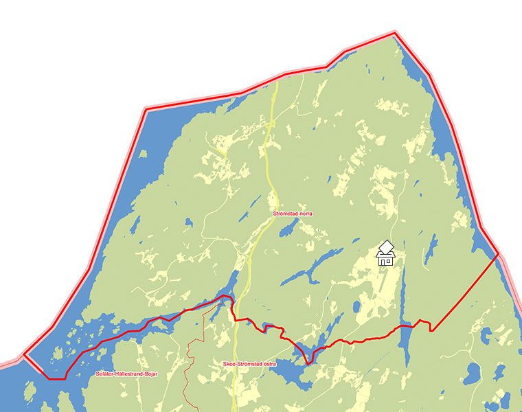 Karta över Strömstad norra