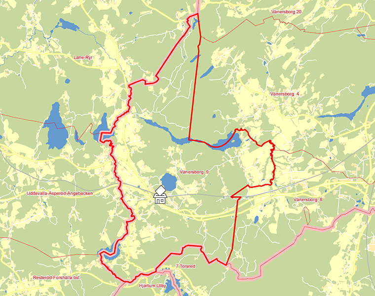 Karta över Vänersborg  9