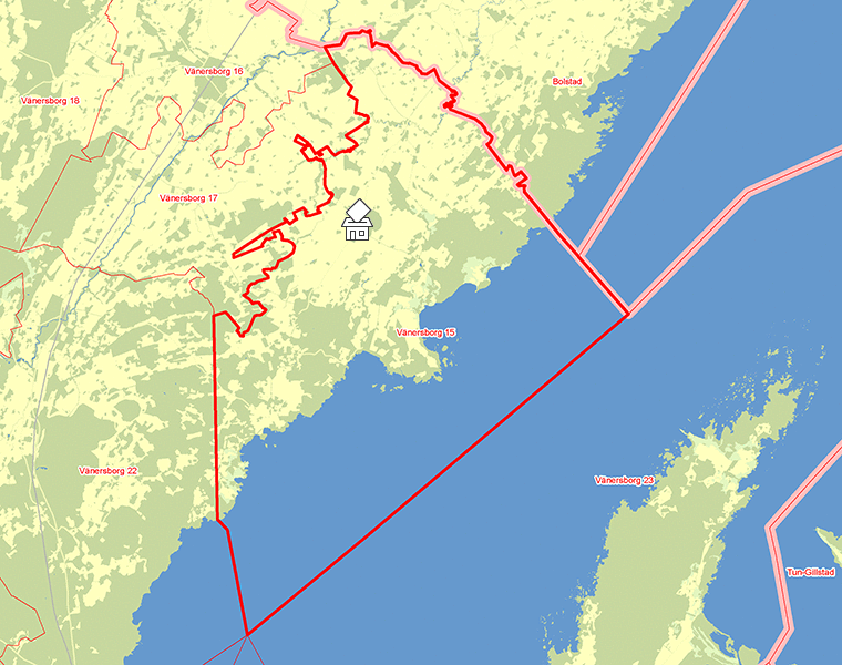 Karta över Vänersborg 15