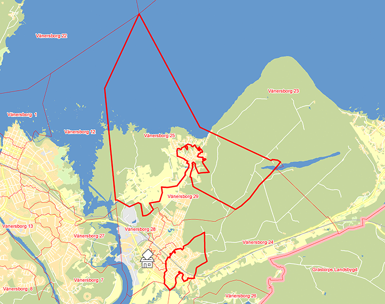 Karta över Vänersborg 25
