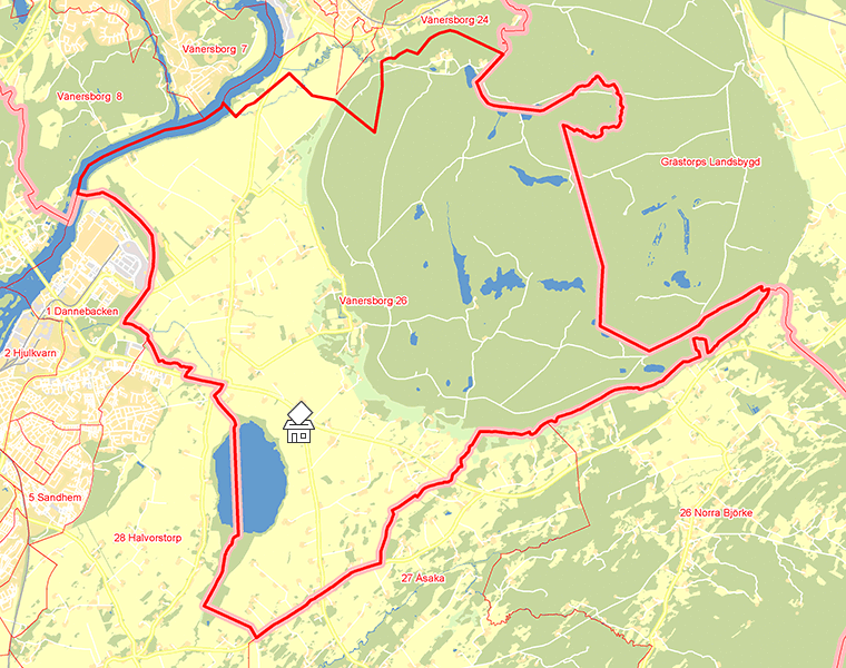 Karta över Vänersborg 26