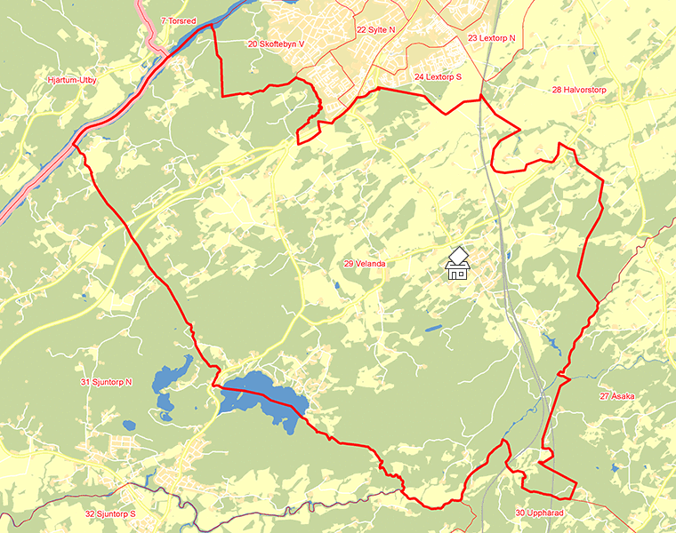 Karta över 29 Velanda