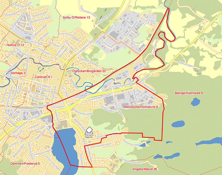 Karta över Stockslycke/Holmalund 8