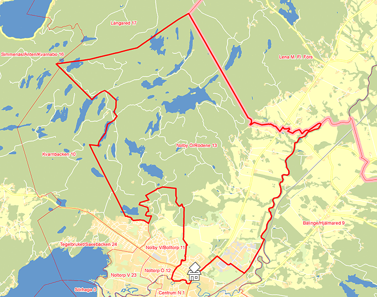 Karta över Nolby Ö/Rödene 13