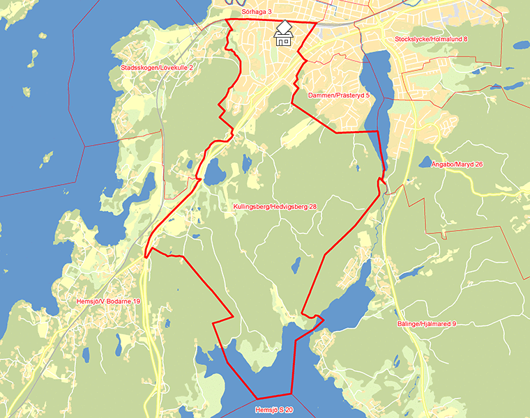 Karta över Kullingsberg/Hedvigsberg 28