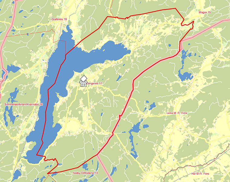 Karta över Långared 17