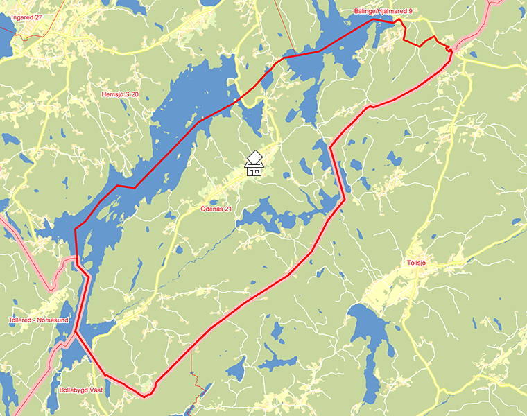 Karta över Ödenäs 21