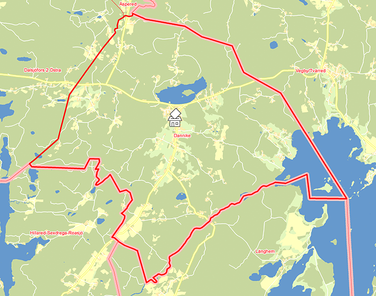 Karta över Dannike