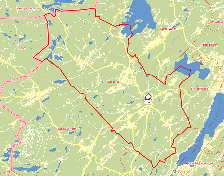Karta över Bredared