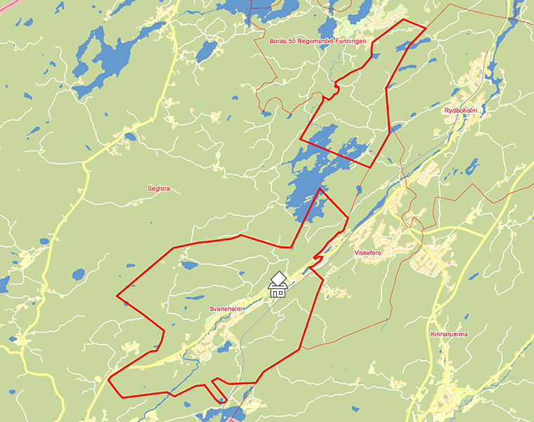 Karta över Svaneholm