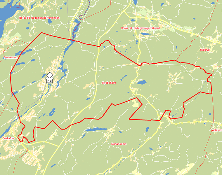 Karta över Rydboholm