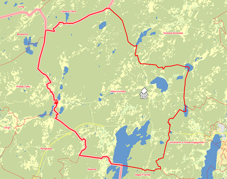 Karta över Hökerum/Nitta