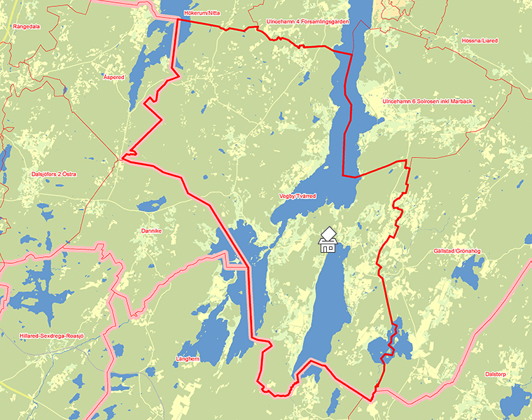 Karta över Vegby/Tvärred
