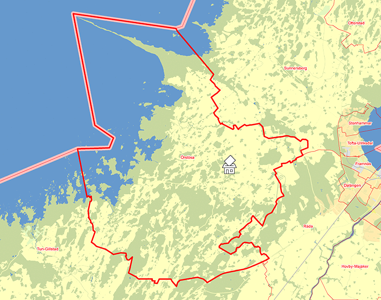Karta över Örslösa