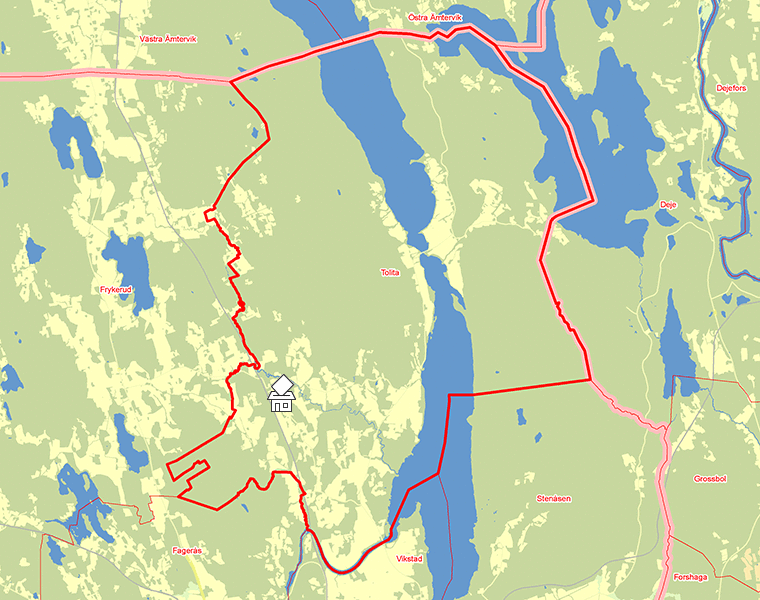 Karta över Tolita