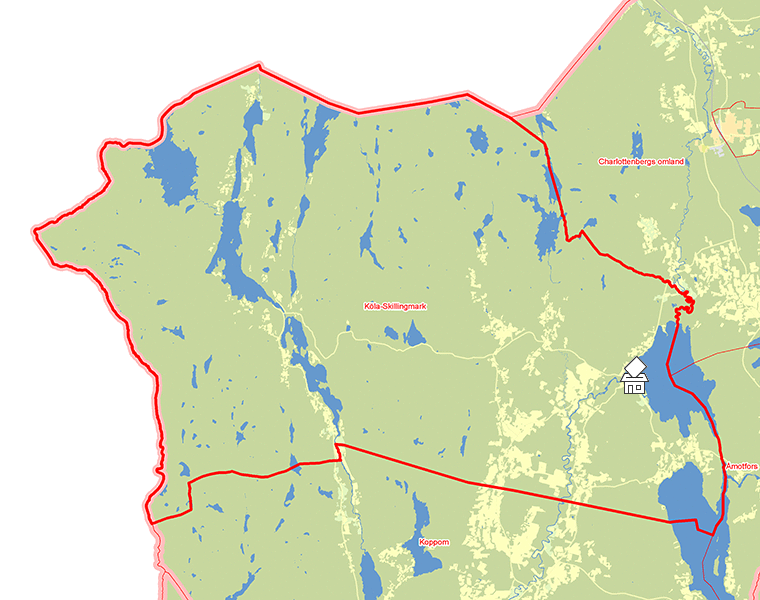 Karta över Köla-Skillingmark
