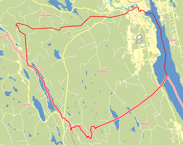 Karta över Svenneby