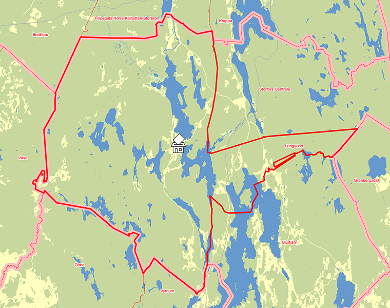 Karta över Lungsund