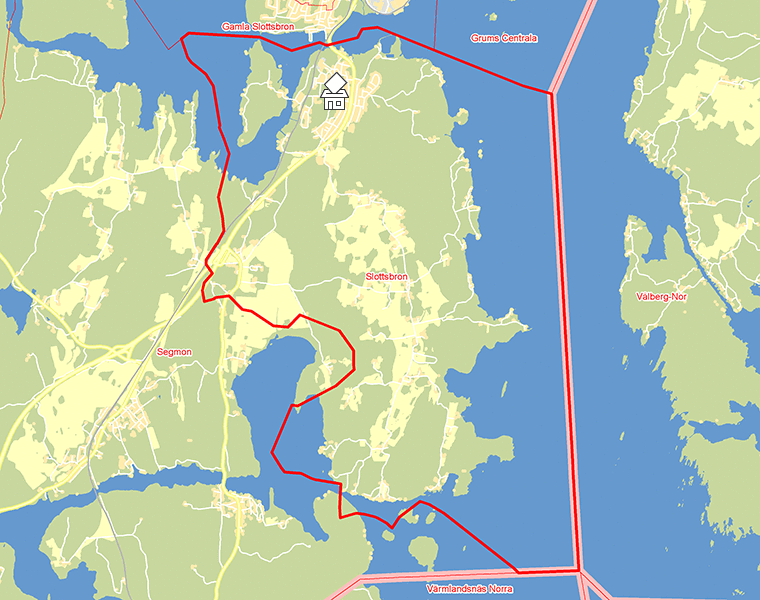 Karta över Slottsbron