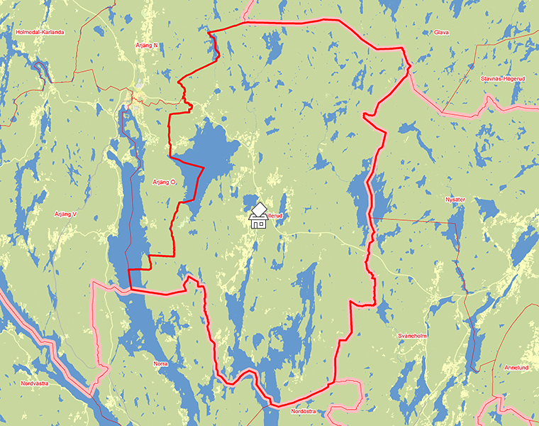 Karta över Sillerud
