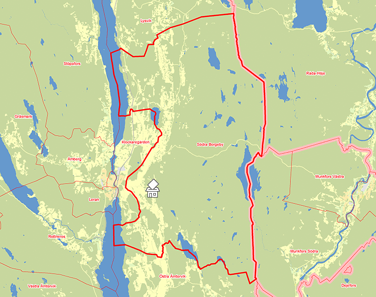 Karta över Södra Borgeby