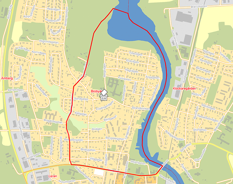 Karta över Brobyäng