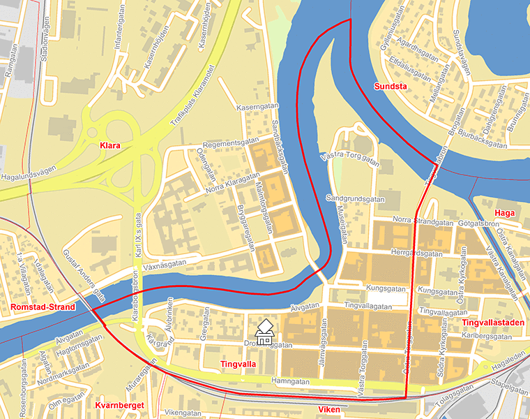 Karta över Tingvalla