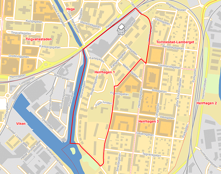 Karta över Herrhagen 1