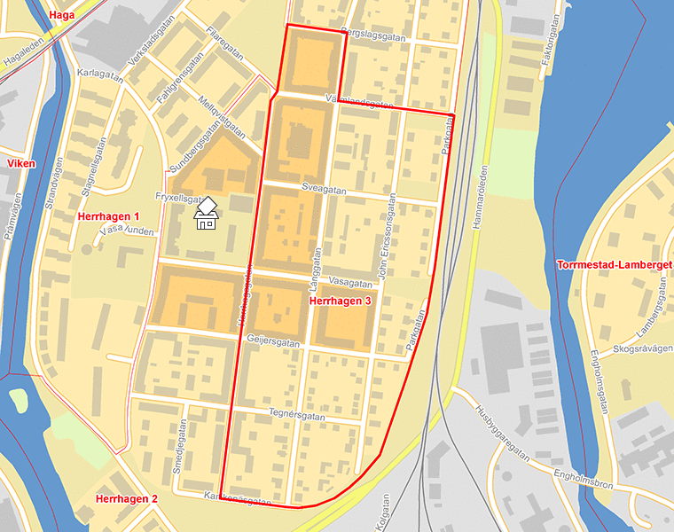 Karta över Herrhagen 3