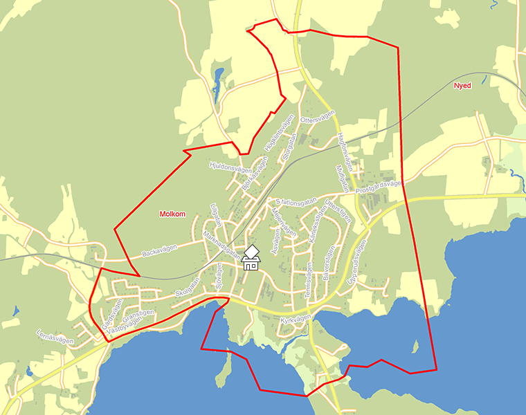 Karta över Molkom