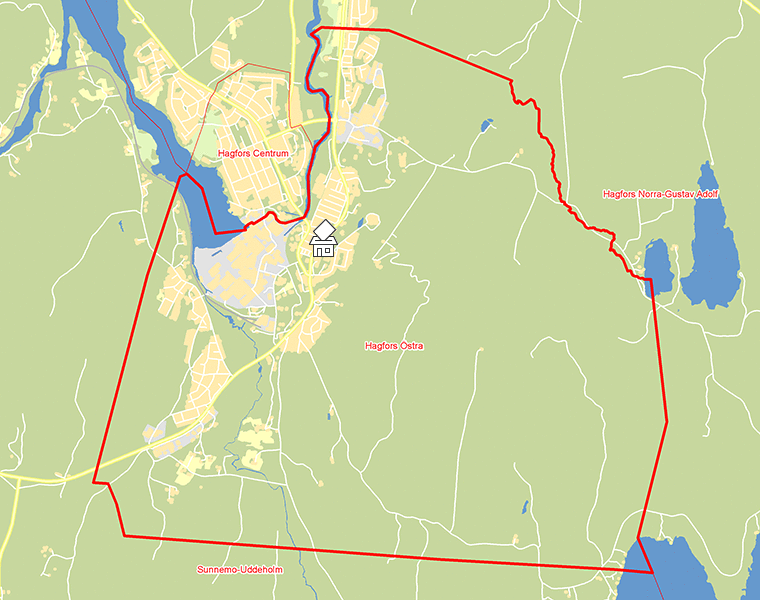 Karta över Hagfors Östra
