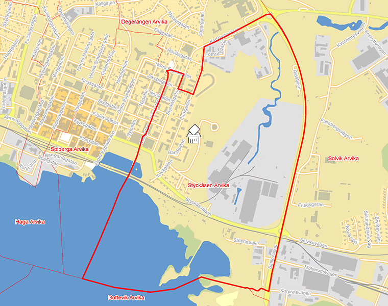 Karta över Styckåsen Arvika
