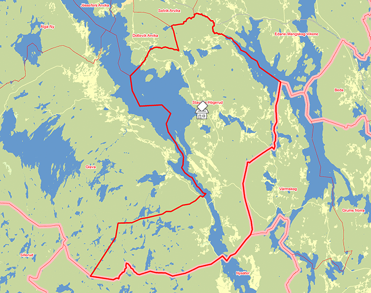Karta över Stavnäs-Högerud