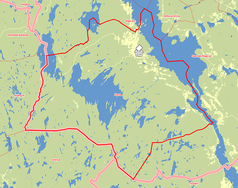 Karta över Glava