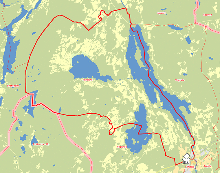 Karta över Annelund