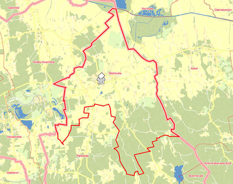 Karta över Sköllersta