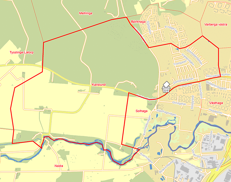 Karta över Karlslund