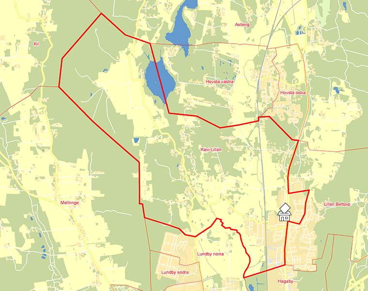 Karta över Kåvi-Lillån