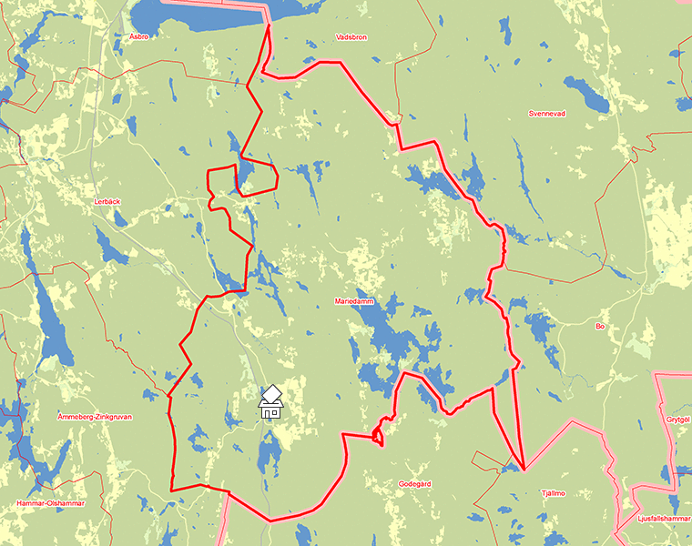 Karta över Mariedamm