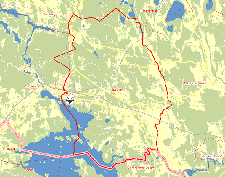 Karta över Frövi Östra