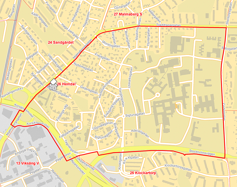 Karta över 26 Hemdal