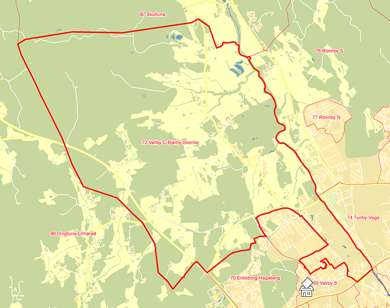 Karta över 72 Vallby C-Bjärby-Skerike