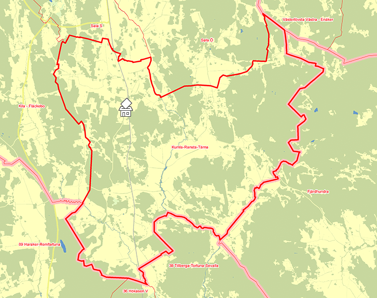 Karta över Kumla-Ransta-Tärna