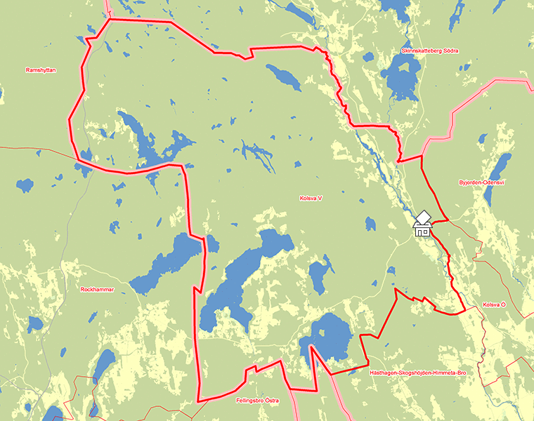 Karta över Kolsva V