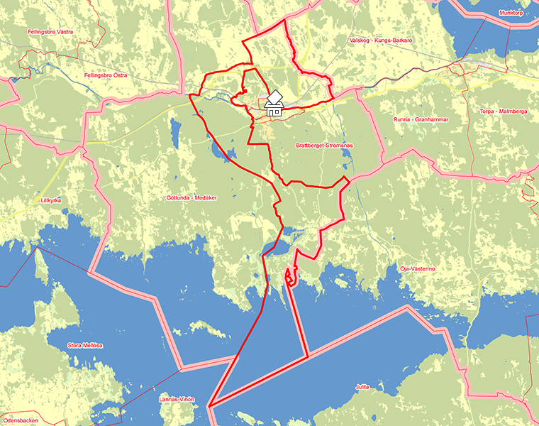 Karta över Landsförsamlingen-Vasastaden