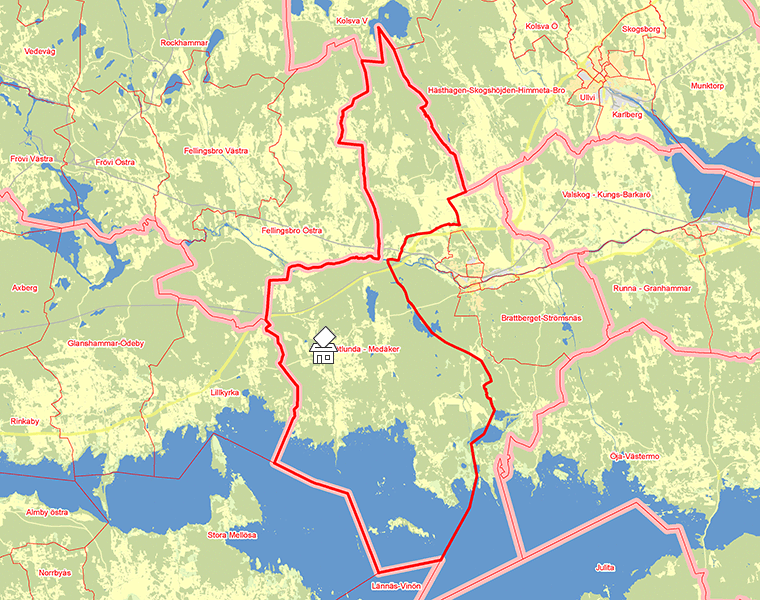 Karta över Götlunda - Medåker