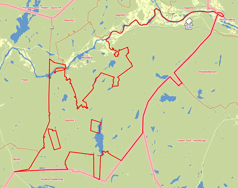 Karta över Gagnefs 3
