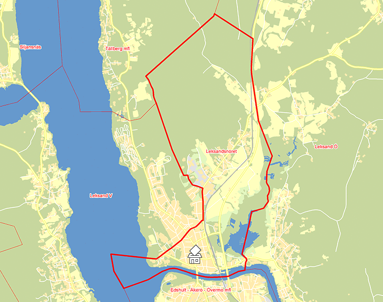 Karta över Leksandsnoret